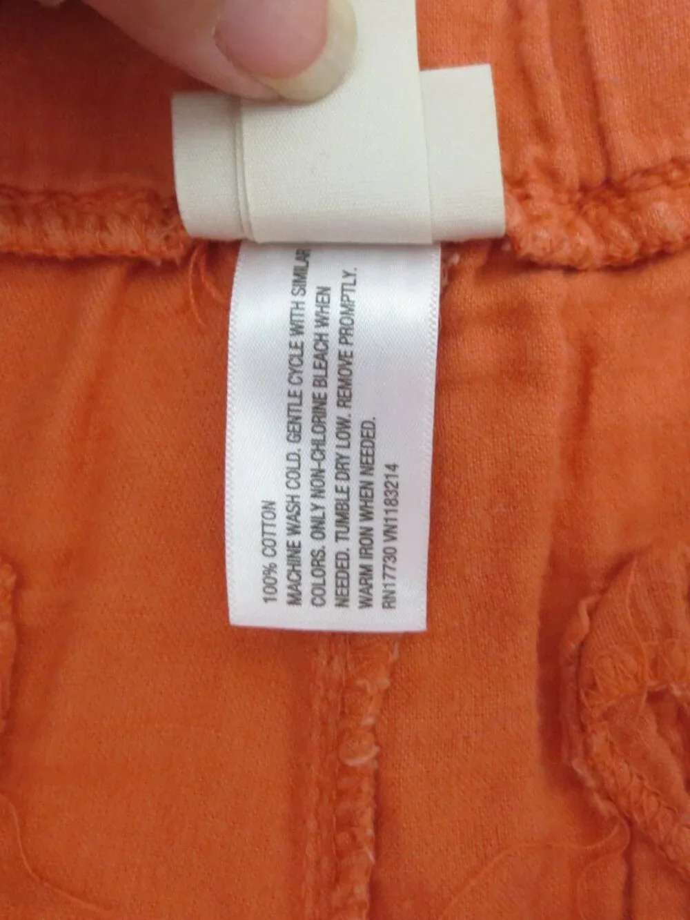 Mossimo Shorts Orange Baggy Tie Waist Casual Soft Comfy Cotton Shorties Size S